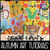 Autumn Art Lessons Booklet, Distance Learning {DIGITAL & PRINT!}