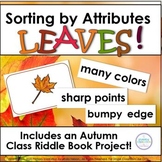 Attributes - Autumn Leaf Sorts with Fall Class Book and Ac