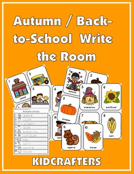 Preview of Autumn/Back to School Write the Room