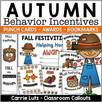 Punch Cards for Rewards and Incentives: Back to School Fall Themed Options