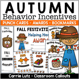November Behavior Incentives | Fall  Punch Cards Homework 