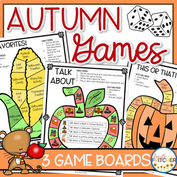 Preview of Autumn Board Games | Fall | Team Building and Getting to Know You