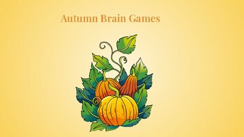 Preview of Autumn Brain Games