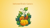 Autumn Brain Games
