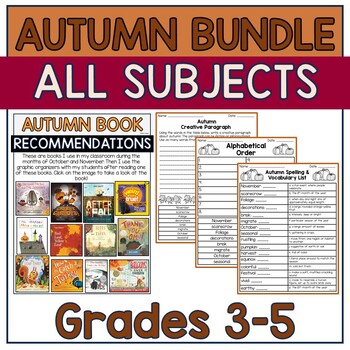 Preview of Fall Bundle for All Subjects