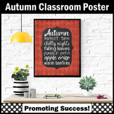 Autumn Classroom Decor Fall Door Sign Subway Art Design