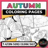 Autumn Coloring Pages, includes Pumpkins, Thanksgiving Col