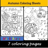 Autumn Coloring Sheets ,Fall Coloring Pages