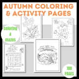 Autumn Coloring pages Autumn activity pages