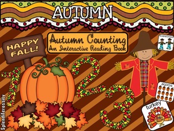 Preview of Autumn Counting: An Interactive Reading Math Book SPANISH Edition