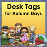 Autumn Desk Tags | Editable