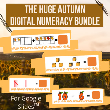 Preview of Autumn Digital Numeracy Bundle, K-1st