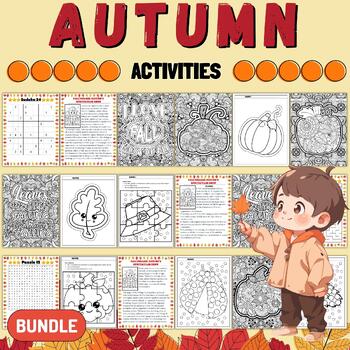 Preview of Autumn | Fall Activities & Games - Mega Bundle- Fun September October Activities