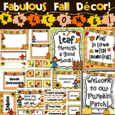 Classroom Decor - Autumn / Fall (Editable)