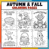 Autumn & Fall Coloring Pages: Printable Activity Sheets fo