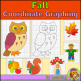 Autumn / Fall Coordinate Graphing Mystery Pictures, Ordere
