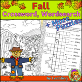 Autumn Fall Crossword, Fall Word Search, More Fall Puzzles