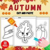 Autumn Fall Cut And Paste Scissor Skills - Fun September O