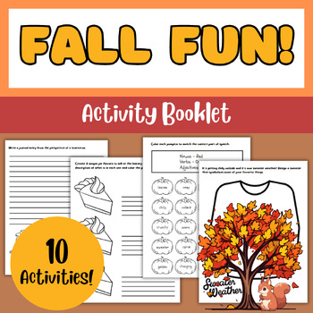 Autumn (Fall) Fun Booklet - Creative Writing/Drawing Activities (Grades ...