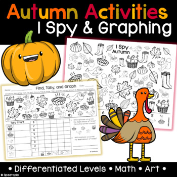 Preview of Autumn/Fall I Spy and Graphing