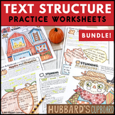 Autumn - Fall - Identify Text Structure Worksheets w/ Grap