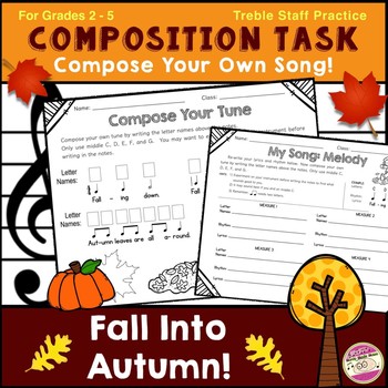 Preview of Autumn Fall Music Composition Task