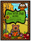 Autumn Fall NO PREP Speech and Language Activities GAMES W