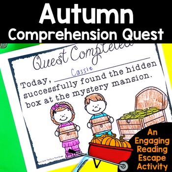 Preview of Autumn Fall Non-Fiction Passages Reading Comprehension Escape Room