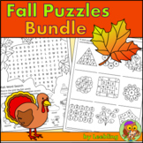 Autumn / Fall Puzzles Bundle – Fall Crosswords, Fall Word 