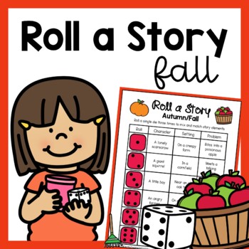 Preview of Autumn Fall Roll A Story Writing Prompts
