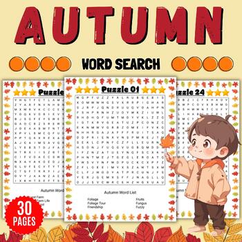 Autumn | Fall Word Search Puzzles With solution - September October ...