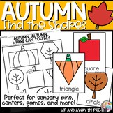 Autumn Find the Shapes - Fall Math Activities - Preschool 