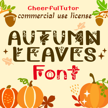 Preview of Autumn Font "Autumn Leaves" is a Fun, Decorative Font for Fall Projects