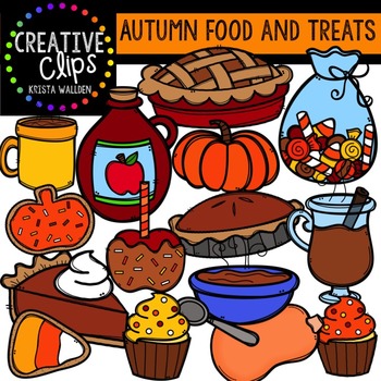 Preview of Autumn Food and Treats {Creative Clips Digital Clipart}