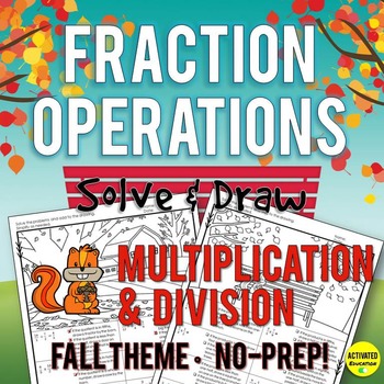 Preview of Autumn Multiplying and Dividing Fractions
