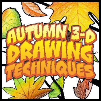 Preview of Autumn/Halloween 3-D Drawing - Basic Three Dimensional Techniques
