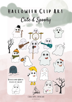 Preview of Autumn / Halloween Ghost Clip Art