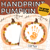 Autumn Handprint Pumpkin Activity