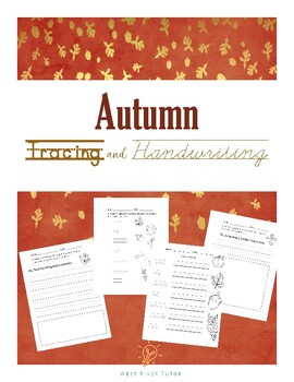 Preview of Autumn: Handwriting, Tracing and Writing