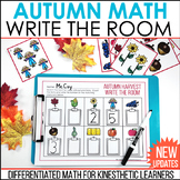 Autumn Harvest Write The Room For Numbers-Differentiated a