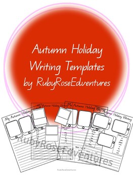 Preview of Autumn Holiday Writing Templates