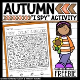 Autumn "I Spy" FREEBIE | Fall Activity | Autumn Math