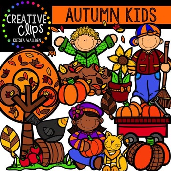 Preview of Autumn KIDS {Creative Clips Digital Clipart}