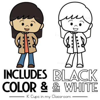 clothes clipart for kids black and white