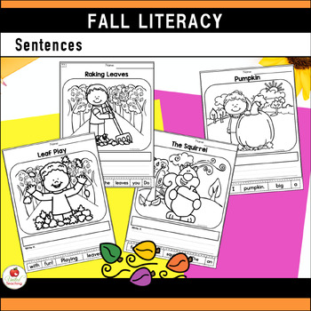 fall literacy activities and worksheets no prep kindergarten distance