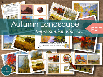Preview of Autumn Landscape Impressionism Introduction to Fine Art 41-page Kids Activities