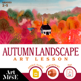 Autumn Landscape | Mixed Media Elementary Art Lesson