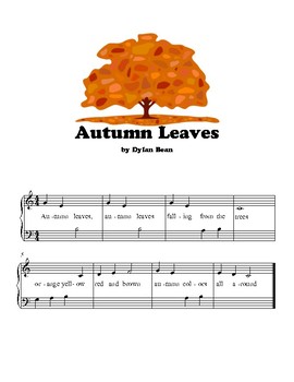 Preview of Autumn Leaves - Elementary Piano Solo