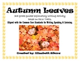 Autumn Leaves  Explanatory Paragraph Writing