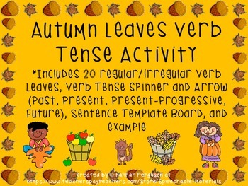 Preview of Autumn Leaves Verb Tense Activity FREEBIE
